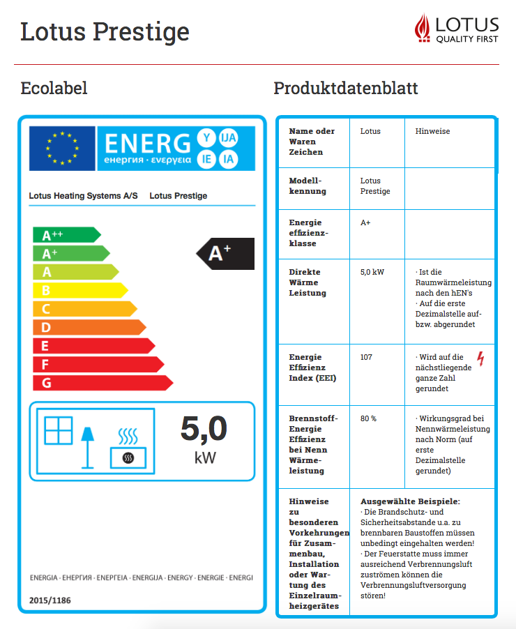 Ecolabel Prestige