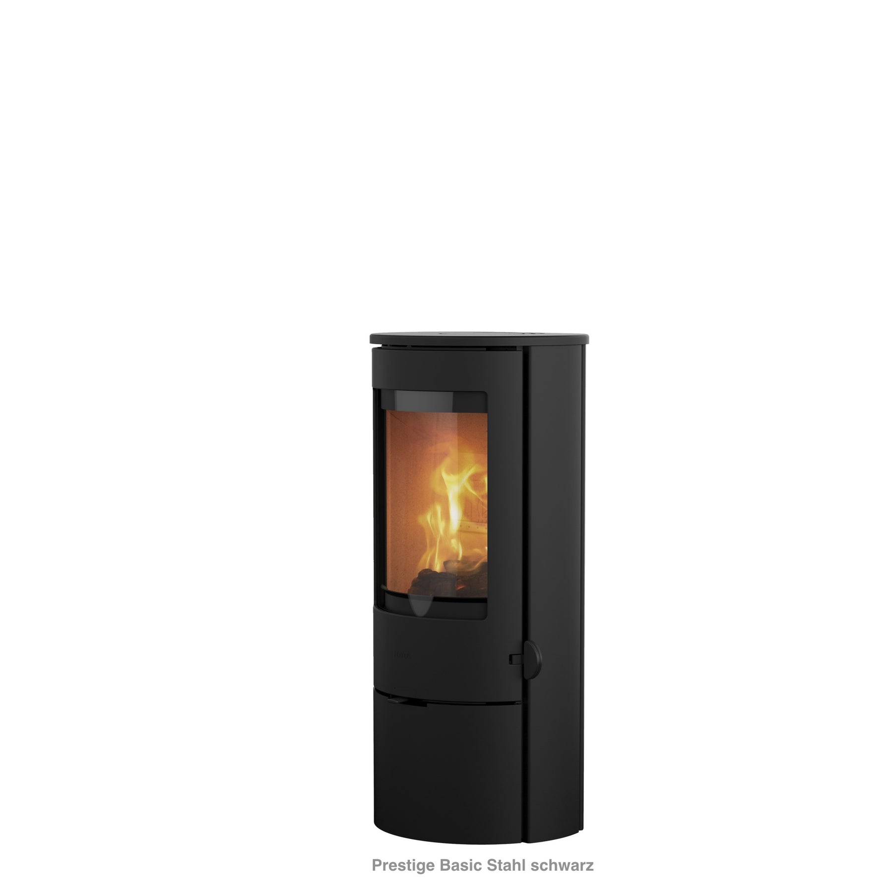 Lotus Kaminofen Prestige Basic mit Holztüre Stahl schwarz